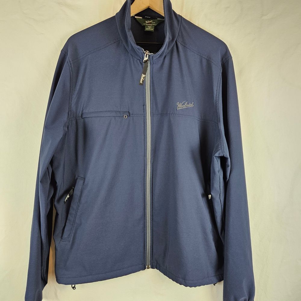 Woolrich lightweight zipup jacket,‎ navy dark blue, men's size XL